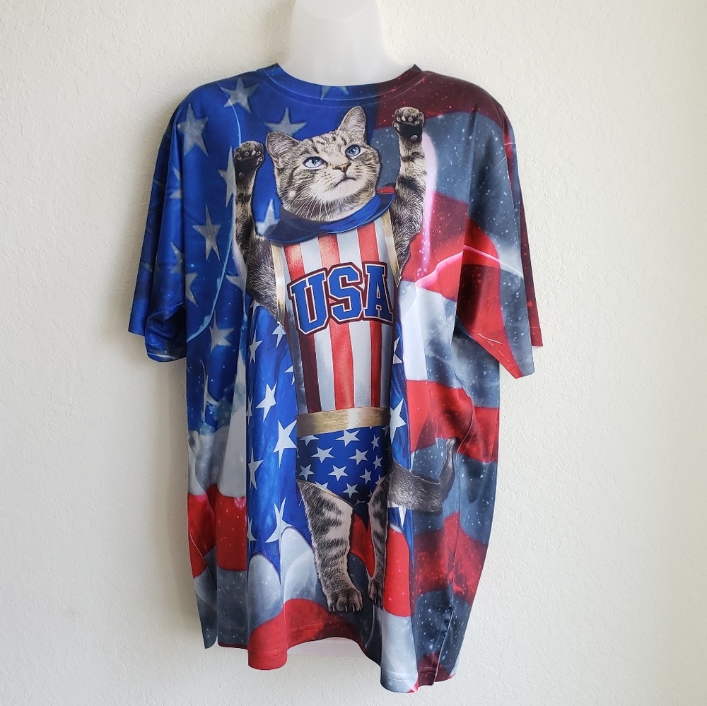 Patriotic Cat USA